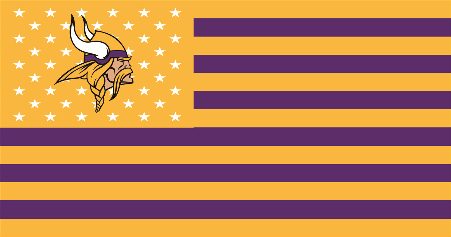 Minnesota Vikings Flags fabric transfer